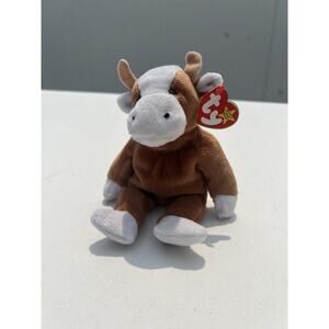 Ty Beanie Babies RARE Bessie The Cow 1995 4th Generation MWMT with ERRORS